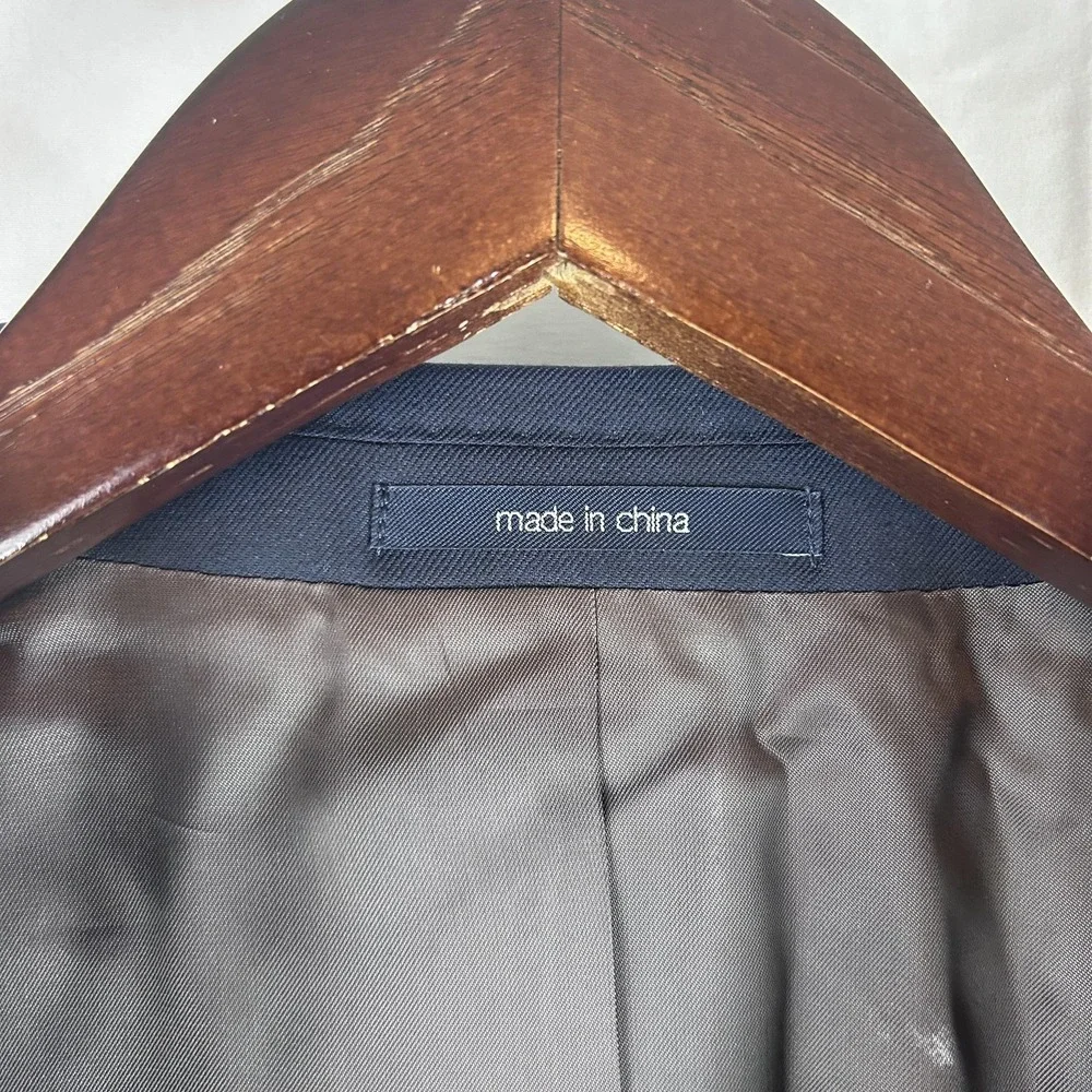 Suitsupply Napoli‎ Blazer Mens 40L Blue Wool Slim Fit Zignone Super 110s Jacket